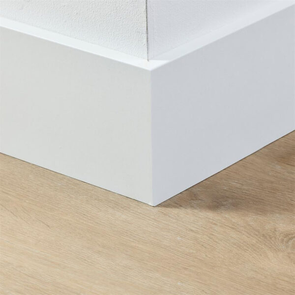 Stijlplint Amsterdam Wit 9010 folie 12 cm.