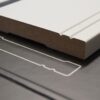 Stijlplint Milaan Wit 9010 gelakt 9 cm. - Afbeelding 4
