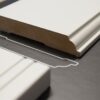 Stijlplint Praag Wit 9010 gelakt 9 cm. - Afbeelding 4